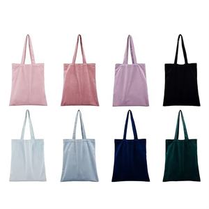 Sac fourre-tout en velours en gros 34x39cm, grand sac cadeau élégant, sac de courses réutilisable uni pour filles, sac à main - Product Image 1