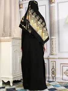 Vari colori moda dubai donne lunghe nere turkish abito abaya musulmano abiti di abbigliamento islamico