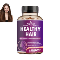 AegleWell OEM Vitamines pour Cheveux, Peau et Ongles en Capsules - Cure de 30 Jours, Formule Biotine, Collagène et MSM, Supplément de Croissance Capillaire à la Biotine