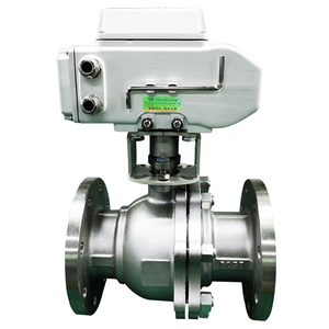 Van bi mặt bích bằng thép không gỉ 100mm với cấu trúc cổng truyền động điện áp suất cao cho phương tiện truyền thông nước - Product Image 3