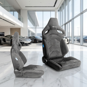 เก้าอี้เกมมิ่ง SSCUS รุ่น Luxury Modern Uniq Alcantara พนักพิงสูง ปรับเอนได้ สำหรับ E-Sports และแข่งรถ ที่วางแขนปรับได้หลายทิศทาง ทนทาน - Product Image 1