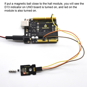 <span class=keywords><strong>Arduino</strong></span> लर्निंग किट के लिए कीestudio हॉल चुंबकीय सेंसर मॉड्यूल - Product Image 3