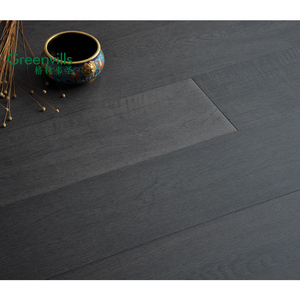 Suelo de madera de ingeniería de roble europeo, negro Simple, con pintura a mano, coloración de color, gran oferta en Europa, suelo de <span class=keywords><strong>parquet</strong></span> de madera maciza - Product Image 4