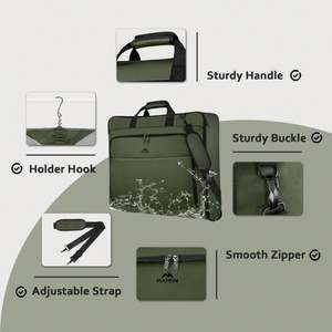 Free Sample Garment Bags for Travel, <b>Carry</b> on Garment Bag with Shoulder <b>Strap</b>, Foldable Suit Travel Bags for Men - Product Image 5