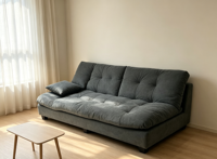 Sofá Cama Convertible Moderno de Terciopelo, Sofá Plegable de Espuma de Alta Densidad para Sala de Estar, Apartamento, Habitación de Invitados
