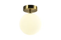 Plafonnier LED moderne et simple de style nordique avec verre et fer, température de couleur multiple, à montage en surface pour la maison et le bureau