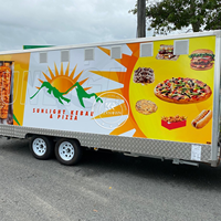 Remorque de restauration rapide de haute qualité, certification CE DOT, chariot à crème glacée avec congélateur, camion de nourriture