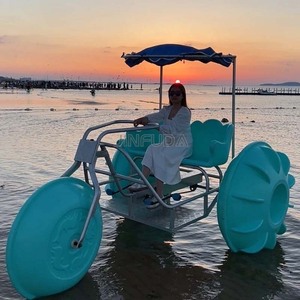 Juego más vendido con 3 ruedas grandes Aqua Cycle Water Trike Niños y adultos Pedal Boat Water Triciclo a la venta - Product Image 6
