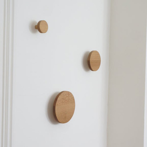 Vòng Gỗ Knob Tường Móc Handmade Rắn Gỗ Móc Áo Gỗ Tự Làm Thủ Công - Product Image 6