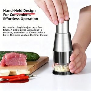 Prensa Manual <span class=keywords><strong>de</strong></span> Ajo <span class=keywords><strong>de</strong></span> Acero Inoxidable Premium, Utensilio <span class=keywords><strong>de</strong></span> <span class=keywords><strong>Cocina</strong></span> para Picar Frutas y Verduras, Ideal para Chiles, Cebollas y Cacahuetes - Product Image 2