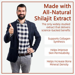 Prival Label suplemen kapsul Shilajit satu hari untuk meningkatkan permeabilitas kulit dan membantu meningkatkan kepadatan Mineral tulang - Product Image 6