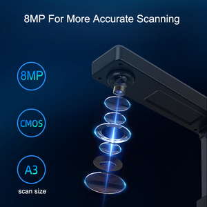 Escáner de lectura de texto multifunción Escaneo por lotes de alta velocidad Visualizador de cámara de documentos de rastreo médico - Product Image 6