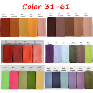 Châle en mousseline de soie de haute qualité 86 couleurs en gros - Product Image 4