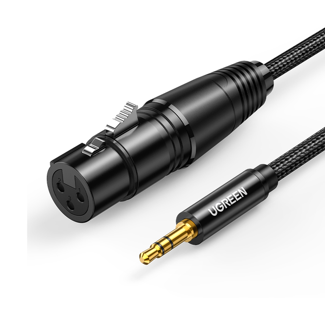 UGREEN XLR Cable 3.5mm to XLR Cable Adapter 1/8 Inch Male to XLR Female Microphone Cord