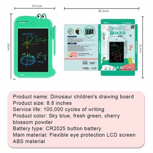 Nouveautés 8.8 pouces bloc-notes numérique électronique suppression en un clic bloc-notes Lcd bloc-notes enfants jouets d'éducation précoce - Product Image 5