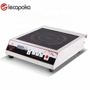 Quemador de inducción portátil ih de acero inoxidable, Cocina de Inducción eléctrica comercial, 110v/220v, 3500w, 3500 kW - Product Image 1