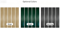 Lattes de clôture verticales en PVC imitation bois Kenda Brown 4,9 cm pour clôture grillagée, résistantes au vent et aux UV, pour maisons résidentielles