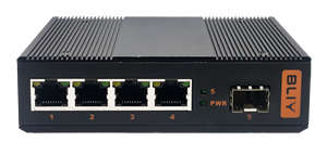 Convertidor de Medios de Fibra Óptica Gigabit en Oferta, 1 SFP Fibra + 4 RJ45, Modo Único <span class=keywords><strong>LCSC</strong></span> 1550nm 20/40/80KM, Convertidor de Medios Industrial - Product Image 2