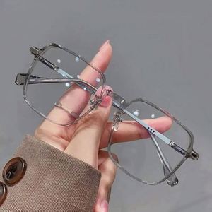 2023 Custom Logo Tr90 Anti Blue Light Computer <b>Glasses</b> Frames Wholesale Manufacturer Square Women's Punk Style Animal - Product Image 2