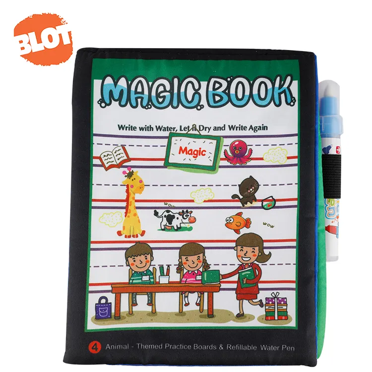 VLEK 6609 Herbruikbare Leren Kids Magic Water Kleurplaten Tekening Boek Schilderen Doodle Mat