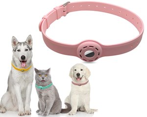 Funda ajustable de silicona resistente al agua para Collar de mascotas, funda negra antipérdida para AirTag - Product Image 2