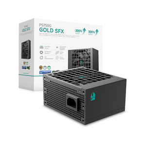 พาวเวอร์ซัพพลาย Deepcool PS750G SFX BK&WH ATX3.1PCIE5.1 รุ่นปี 2025 แบบถอดสายได้เต็มรูปแบบ ได้รับการรับรองมาตรฐาน Dual PLUS GOLD ทองแดง 750W สำหรับคอมพิวเตอร์ตั้งโต๊ะ D - Product Image 5