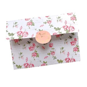 <span class=keywords><strong>Enveloppe</strong></span> à fenêtre en papier florale, cadeau Floral, format personnalisé, réglable, avec votre logo, 17.5x12.5CM - Product Image 1