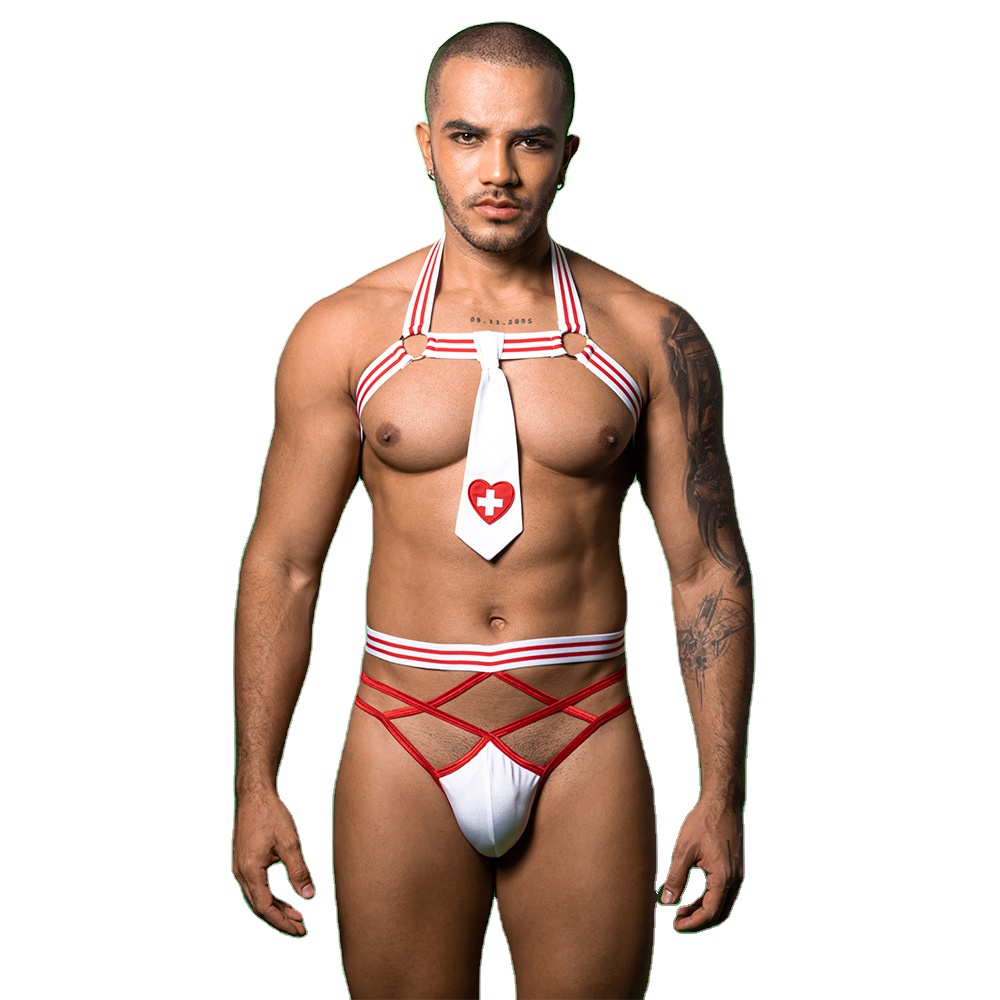 sexy dessous für herren Erotik Dessous Herren Body Sexy Pyjama Schrittlos Funktion für Männer main image 1