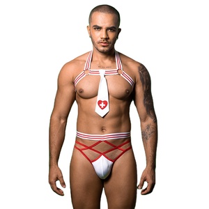 Ropa <span class=keywords><strong>de</strong></span> red nueva tentación al por mayor Doctor Sexy uniforme hombres ropa interior sexy hombres lencería sexy - Product Image 1