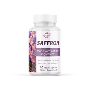 Capsules d'extrait de safran OEM ODM, soutient le système immunitaire et la santé des yeux, soutient l'énergie et la fonction métabolique, végétalien, sans OGM, sans gluten - Product Image 1