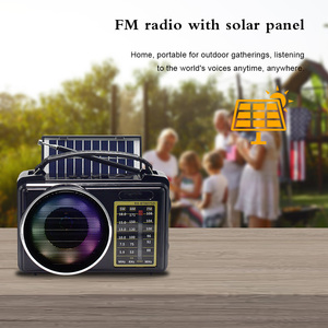 Nouvelle version Meilleure réception Portable <span class=keywords><strong>Radio</strong></span> solaire à ondes courtes AM FM <span class=keywords><strong>Transistor</strong></span> <span class=keywords><strong>Radio</strong></span> TWS BT Haut-parleur avec lumière musicale RVB pour la maison - Product Image 4