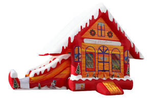 Château gonflable combiné avec toboggan pour location commerciale extérieure lors de fêtes - Product Image 2