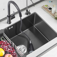 Évier de cuisine moderne multifonction à cuvette unique Évier de cuisine commercial sous plan évier en acier inoxydable 304