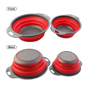 Passoire de cuisine pliable en silicone pour laver les fruits et légumes - Product Image 3