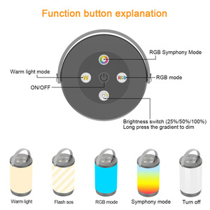 USB Charging Touch RGB Dimmable Portable Atmosphere Smart Home <strong>Light</strong> - Product Image 3