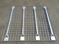 Plateau de rayonnage métallique galvanisé 1105*880mm pour entrepôt, en treillis métallique pour système de stockage de palettes
