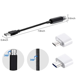 USB-1 LED <span class=keywords><strong>voiture</strong></span> <span class=keywords><strong>toit</strong></span> étoile veilleuse projecteur lumière intérieur ambiant nuit <span class=keywords><strong>ciel</strong></span> étoilé USB LED lumières décoratives - Product Image 3