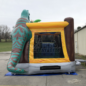 Château gonflable dinosaure avec toboggan, combo T-Rex, directement de l'usine, pour <span class=keywords><strong>location</strong></span> de fêtes d'enfants - Product Image 4