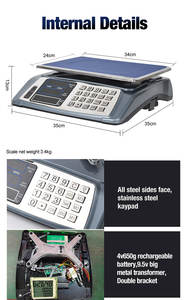 मैनुअल के साथ योंगकांग एसीएस प्रणाली डिजिटल मूल्य कंप्यूटिंग इलेक्ट्रॉनिक पैमाने - Product Image 5