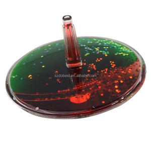 Vente chaude Liquide Rotatif Jouet Top Enfants Populaire Pas Cher Usine Vente Nouveau Design Petit Toupie Vacances D'affaires Cadeau Acrylique - Product Image 6
