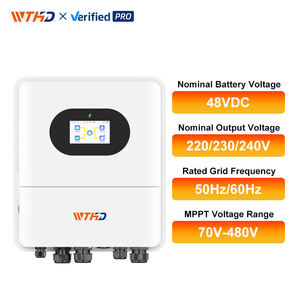 Güneş hibrid invertör 6KW 6000W 48V IP65 tek fazlı WiFi kapalı ızgara ev için Set - Product Image 4