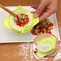 Cetakan Pembuat Pangsit Plastik, Cetakan Tekan Dumpling untuk Memasak Cupcake Ravioli