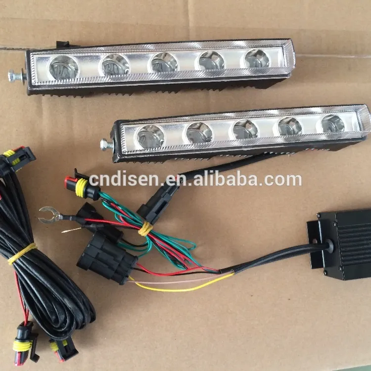 LED DRL gündüz çalışan far Mercedes BENZ Için W463 G sınıfı G63 G65 AMG gümüş beyaz