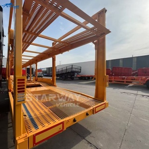 Semi-remorque porte-voitures Starway à 3 essieux, 10 voitures, suspension à bogies en acier, freinage d'essieu BPW/FUWA/Starway, 40T, poutre principale Q345B 3/4/6 - Product Image 4