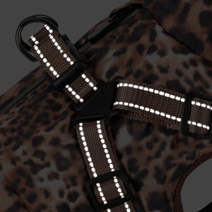 Abrigos impermeables personalizados para perros, chaqueta de invierno con logotipo de ansiedad, chaleco protector de lujo para perros de caza, arnés, ropa para mascotas con estampado de leopardo - Product Image 5