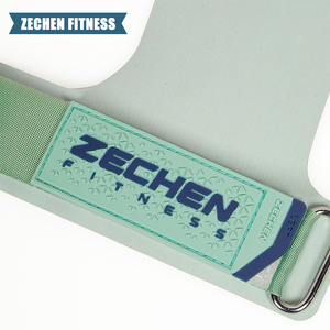 Zechen pegangan tangan kebugaran, Non-slip bahan karet berwarna, pegangan tangan selempang tanpa kapur - Product Image 6