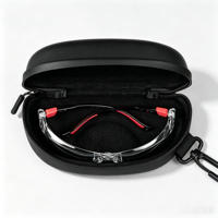 Étui de rangement rigide en EVA pour lunettes de soleil, étanche, portable, avec fermeture éclair, pour le sport, les voyages et la randonnée (vente en gros)