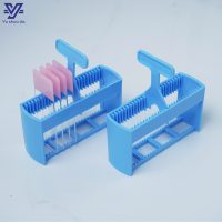 24-Piece Professional Microscope Slide Staining Rack with Plastic/Jar 25mm Diameter PP & PC Material