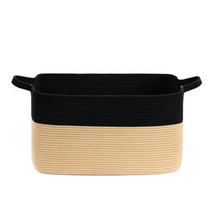 Cesta Plegable Moderna LEGEND Puselife de 27.5x27.5cm, Hecha de Cuerda de Algodón Ecológica y Sostenible, Multicolor, para Almacenamiento de Ropa de Niños - Product Image 4