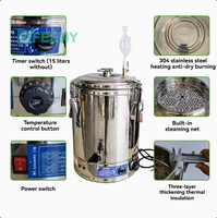 Distillateur d'huiles essentielles et d'hydrolats en acier inoxydable 304, 4 types de colonnes de reflux, extracteur à double circulation
